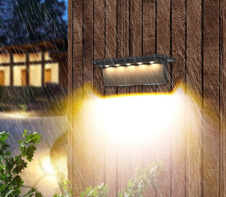 Modern Outdoor Wall Light Motion Sensor LED Panel - Product example