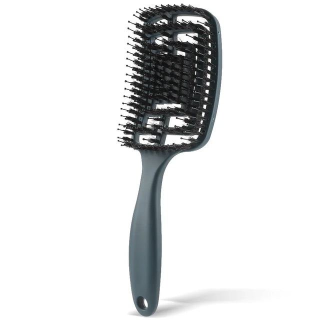 Professional Detangling Brush  Curved Vented Design - Product showcase