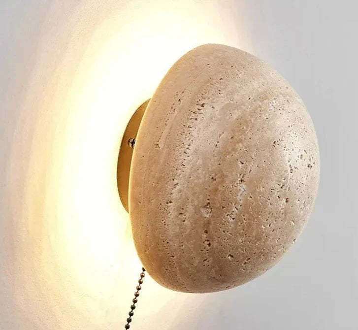 Travertine Wall Light Natural Stone Half-Round Design - Product detail 8