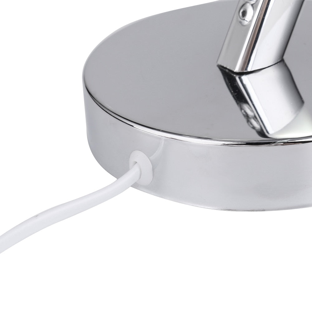 Modern LED Desk Lamp Spiral Design White Aluminum - Product example