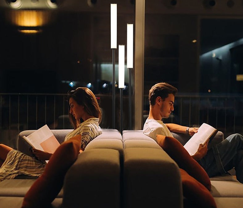 Modern LED Floor Lamp Triple Light Aluminum Design - Product detail 4