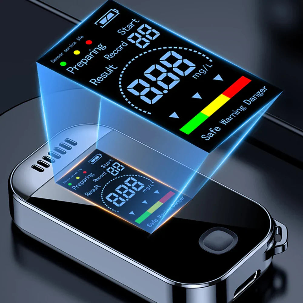 Digital Alcohol Tester  LCD Display with USB Charging - Product detail 4