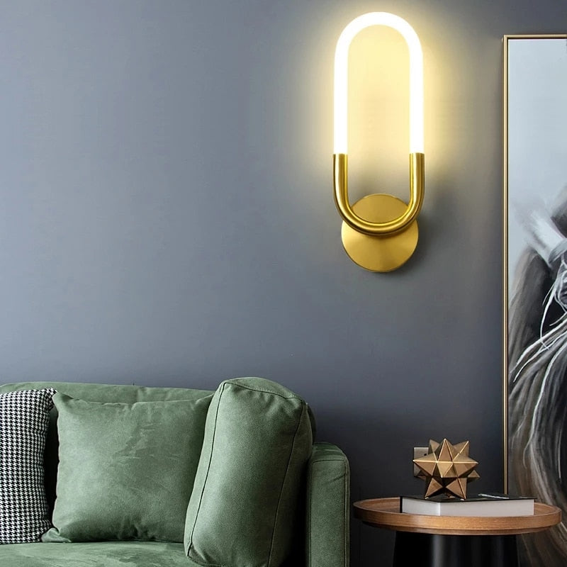 Modern Wall Sconce Brushed Gold Globe Light - Product detail 6