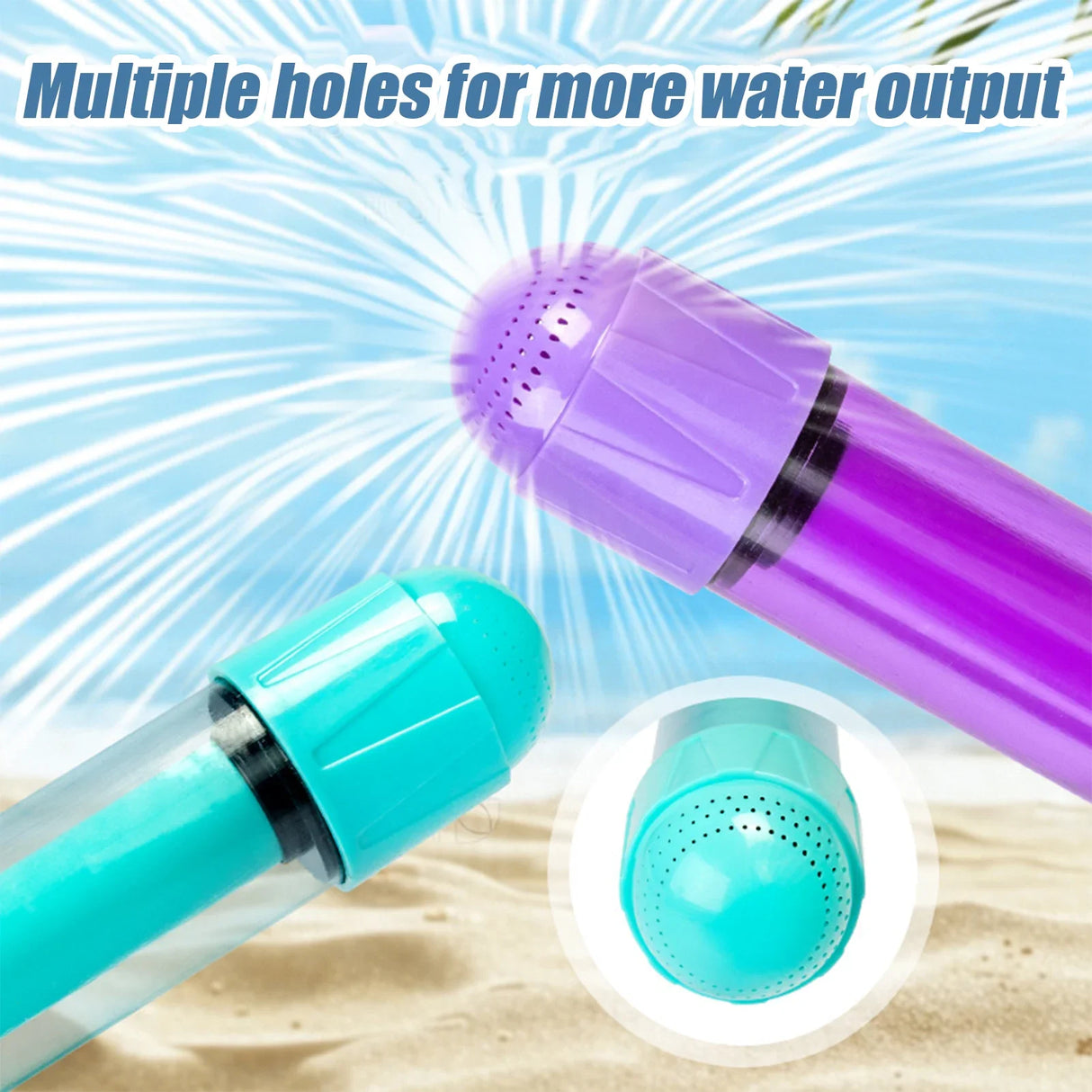 Summer Water Blaster Pull-Out Sprayer with Multi-Color Design - Detailed view