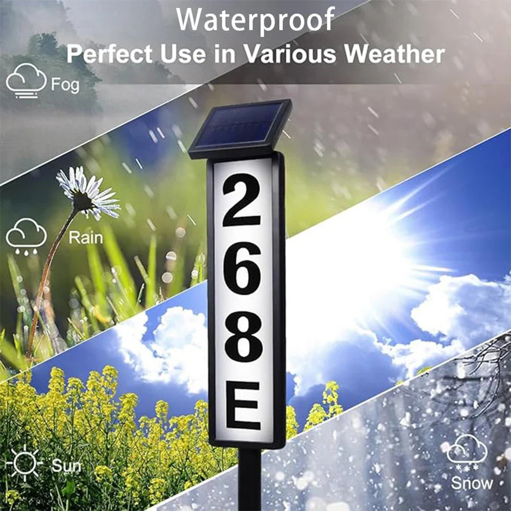 Solar House Number Light  Dual-Color LED Address Sign - Product detail 5