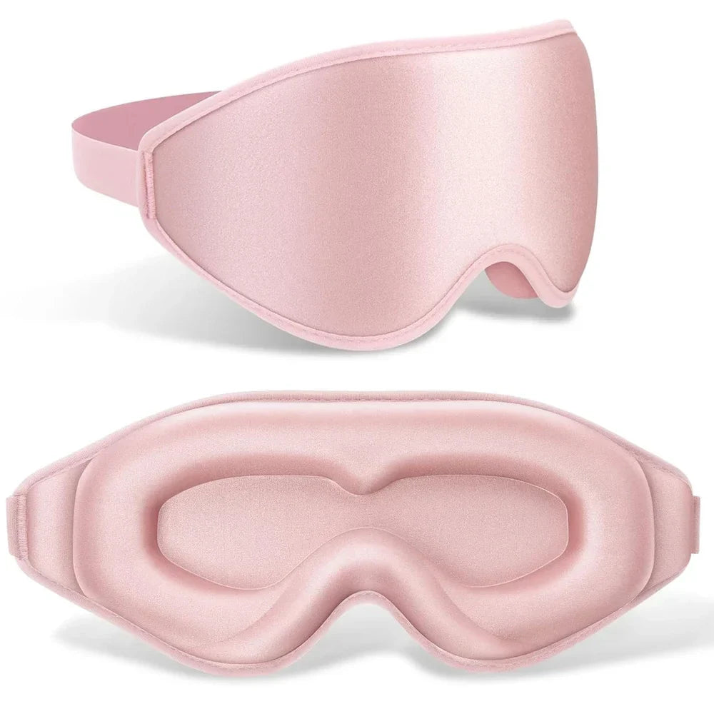 3D Contoured Sleep Mask  Memory Foam Light Blocking Design - Detailed view