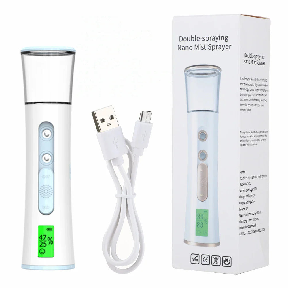 Portable Skin Moisturizer  Digital LCD Nano Mist Device - Product detail 4