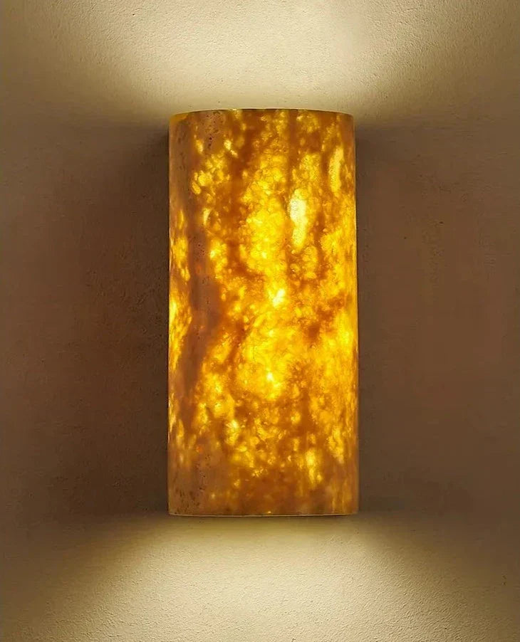 Modern Stone Wall Lamp Natural Textured Surface - Product detail 9