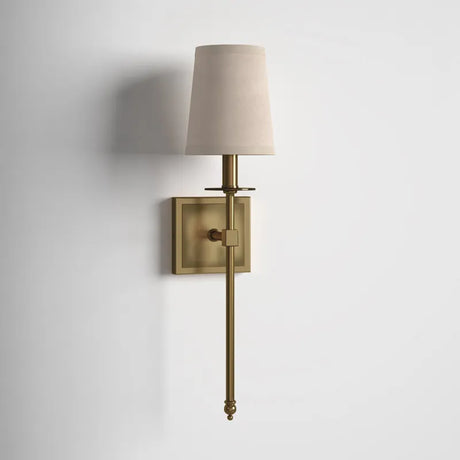 Modern Wall Sconce  Brushed Gold Crystal Accent - Product detail 11