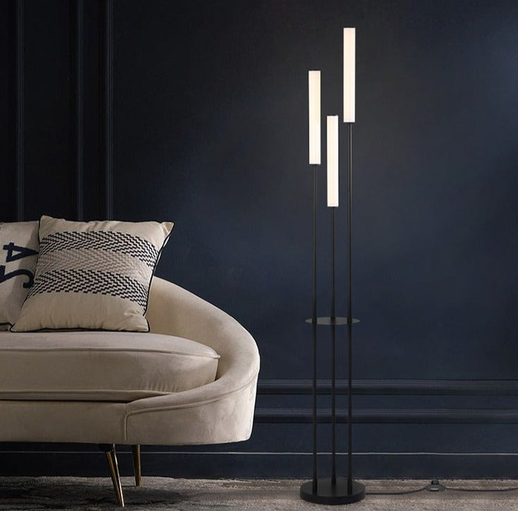Modern LED Floor Lamp Triple Light Aluminum Design - Product detail 7