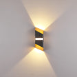 Modern Outdoor Wall Light  Black Gold Dual Beam LED Sconce - Product detail 5