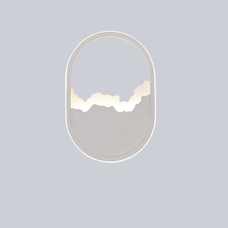 Modern Wave Wall Light  Oval LED Design - Product example