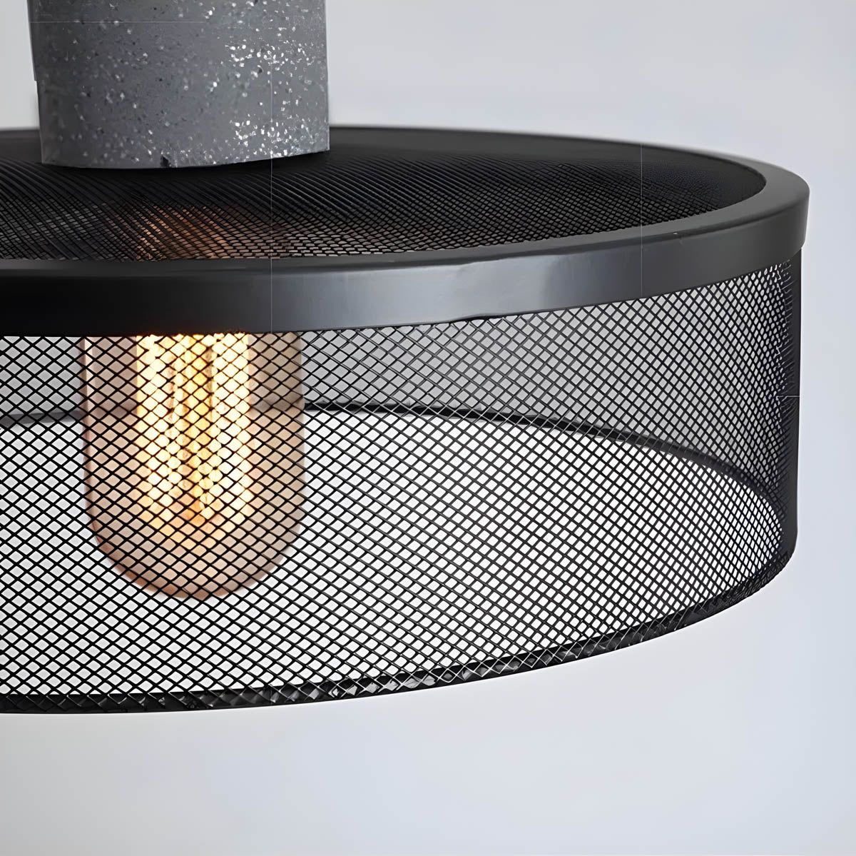 Industrial Pendant Light Concrete Iron Mesh Design - Product detail 7