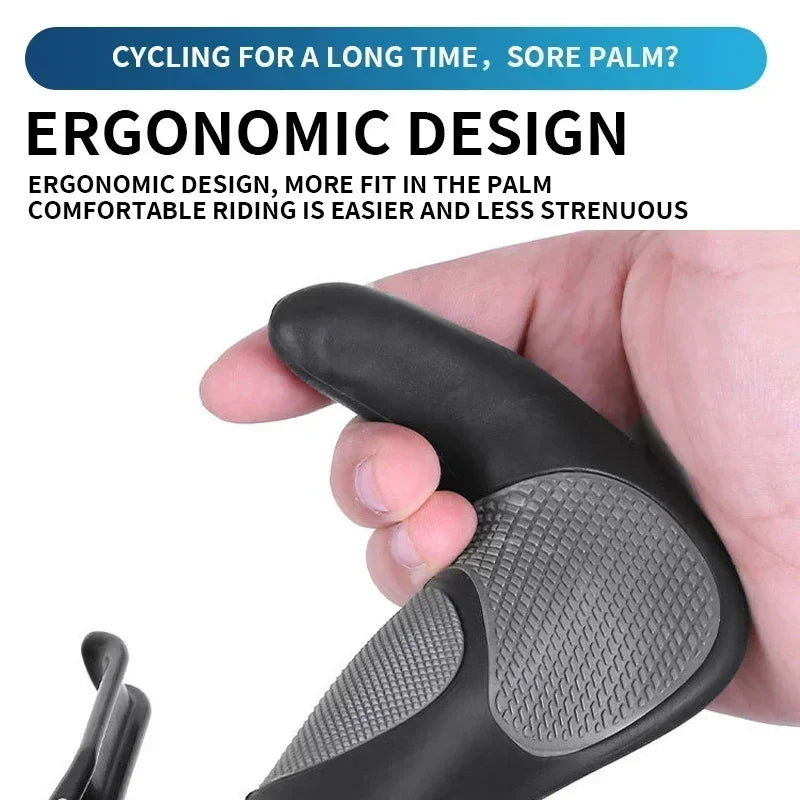 Ergonomic Mountain Bike Grips  Anti-Slip Rubber Design With Palm Support - Product detail 5