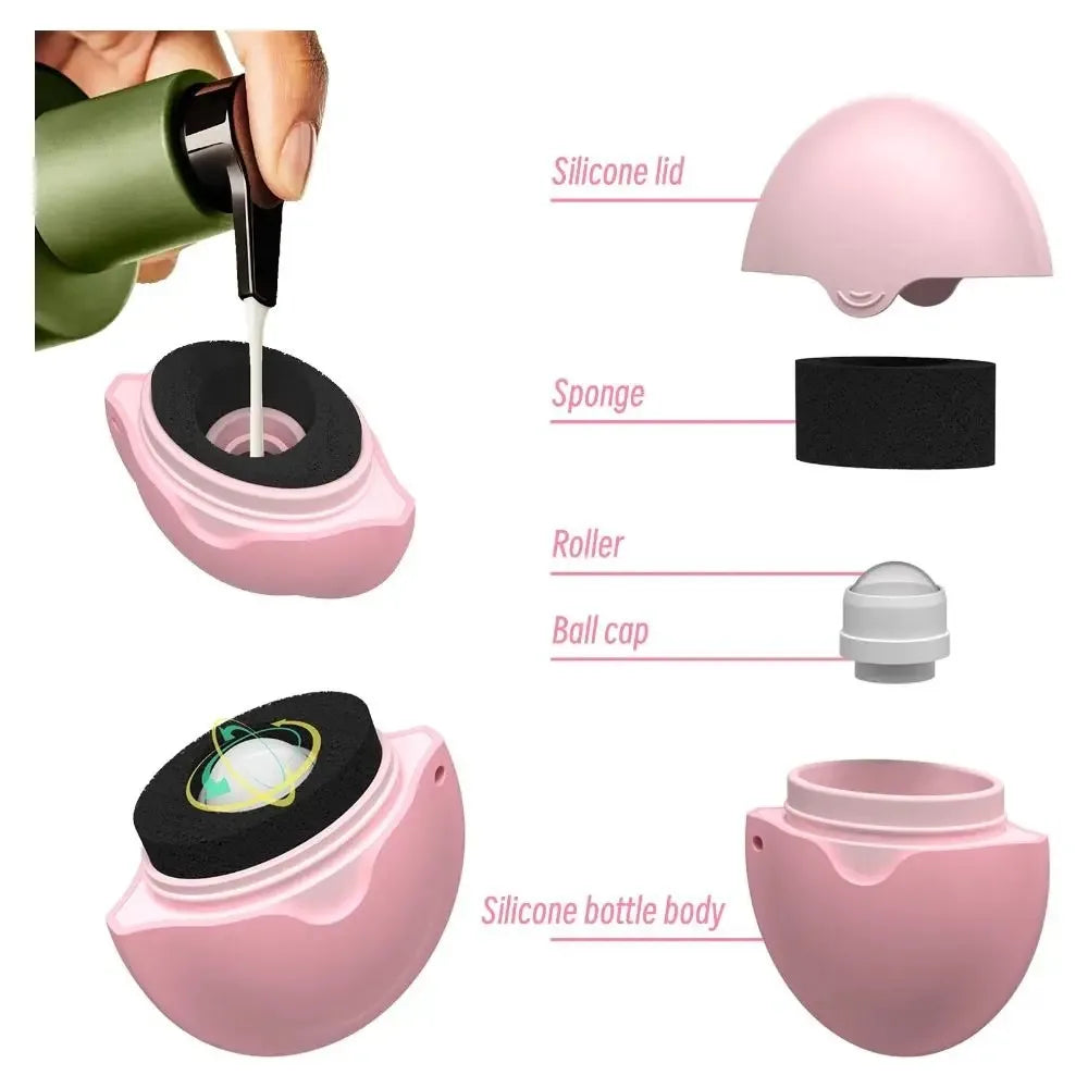 Easy Sunscreen Applicator  Refillable Silicone Roller Design - Product showcase