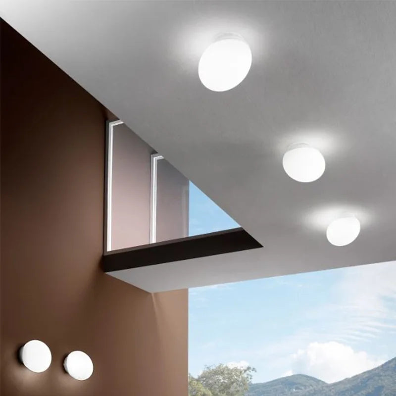 Modern Ceiling Light White LED Disc Panel - Detailed view