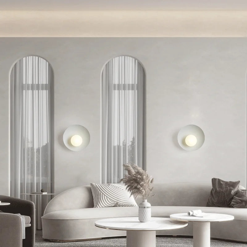 Modern LED Wall Lamp Minimalist Round Sconce Design - Product example