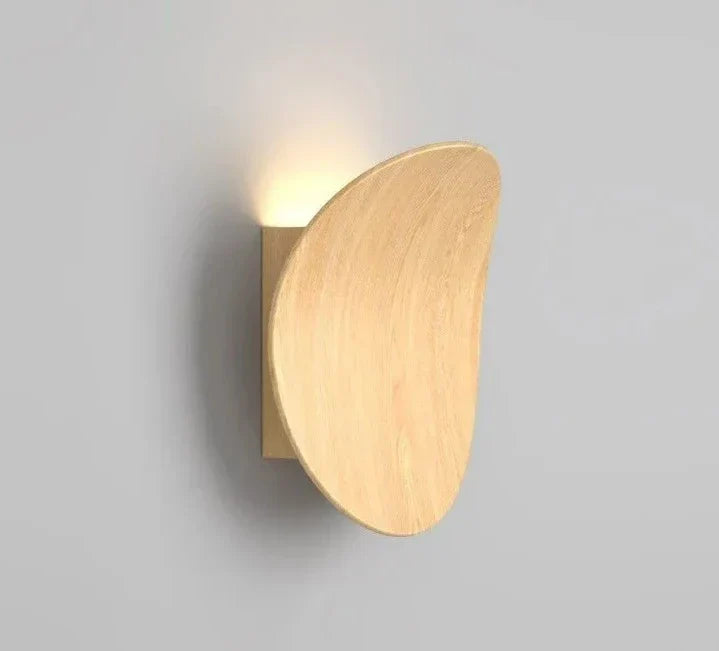 Modern Wooden Wall Light Natural Aluminum Finish - Product detail 15