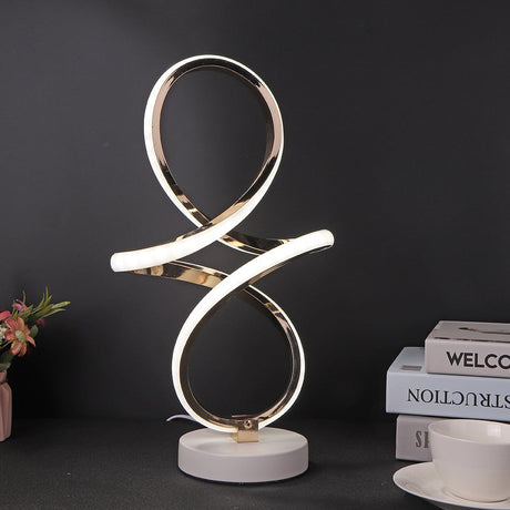Modern LED Table Lamp  Infinity Spiral Design - Product detail 9