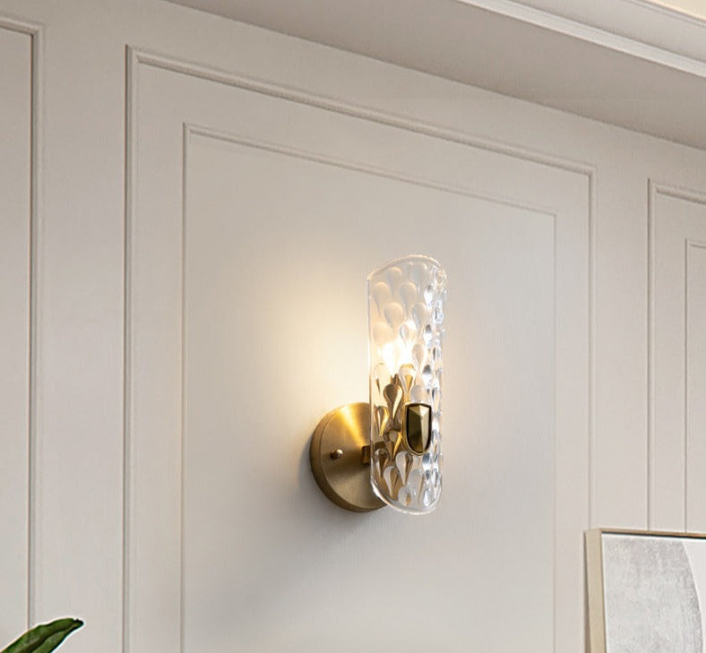 Modern Wall Sconce Crystal Glass with Gold Base - Product detail 8