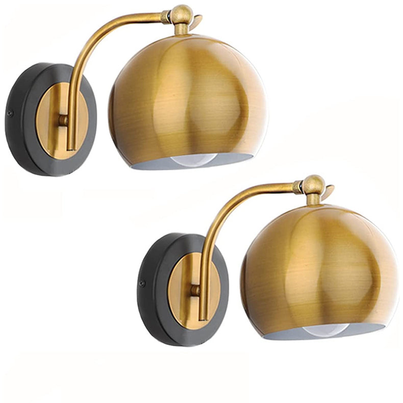 Vintage Wall Sconce Gold Dome Adjustable Arm - Product detail 8