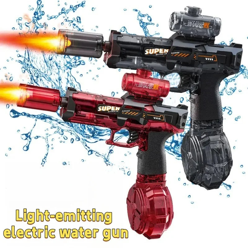 LED Water Gun  Automatic Electric Blaster With Light Effects - Product showcase