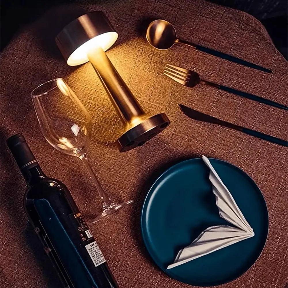 Modern Table Lamp Brushed Gold LED Design - Product detail 6