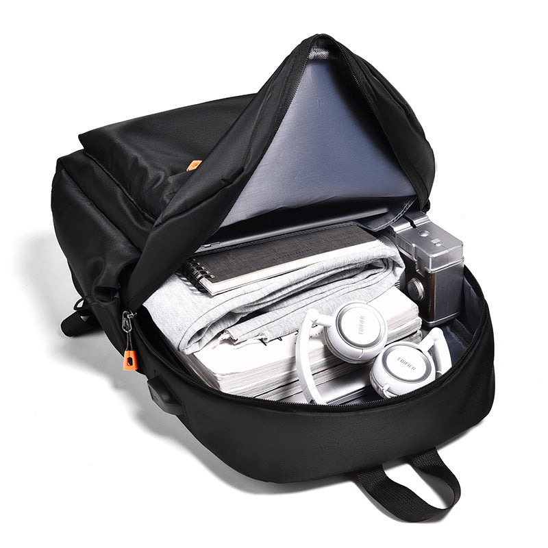 Classic School Backpack  Minimalist Design With USB Port - Detailed view