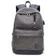 Canvas Student Backpack  USB Charging Port  Durable Design - Product showcase