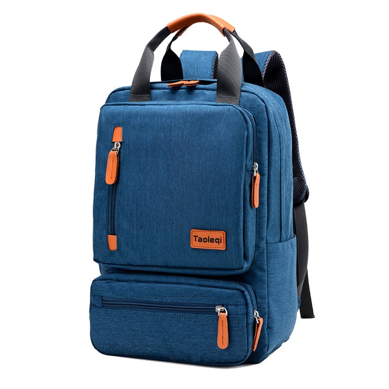 Professional Laptop Backpack  Multi-Compartment Design With Leather Trim - Product detail 6