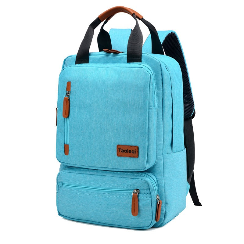 Professional Laptop Backpack  Multi-Compartment Design With Leather Trim - Product detail 5