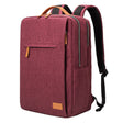 Professional Laptop Backpack  Water-Resistant Canvas With Leather Trim - Product showcase