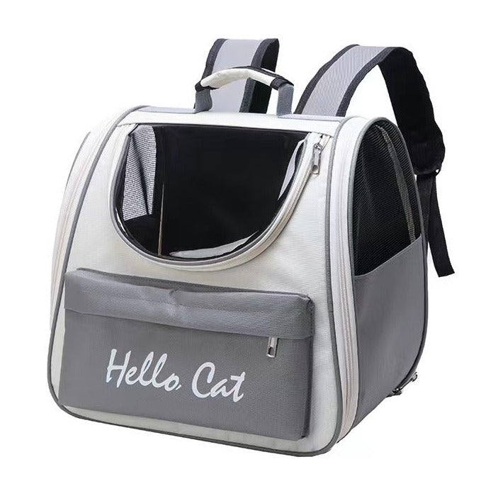 Pet Travel Backpack  Ventilated Mesh Carrier With Storage - Product example