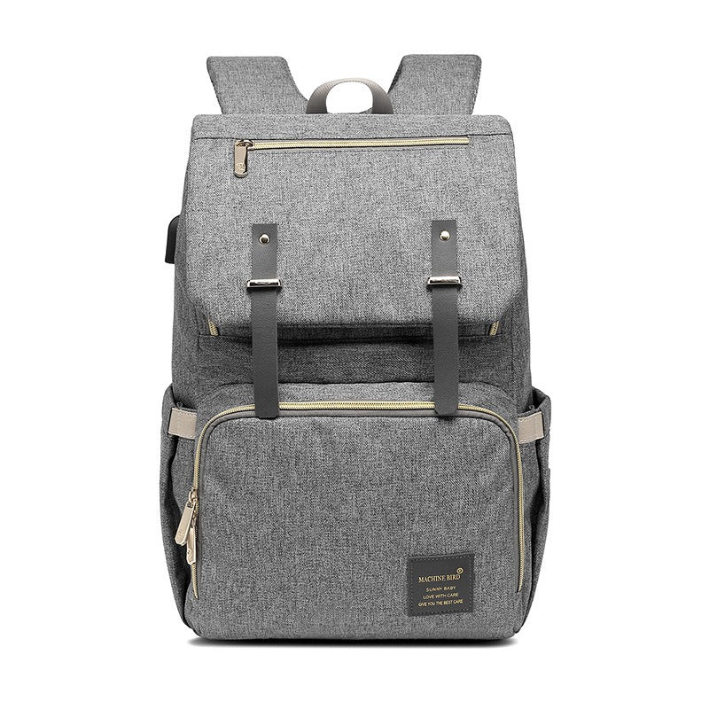 Multi-Function Diaper Backpack  Canvas With Leather Accents - Product detail 6
