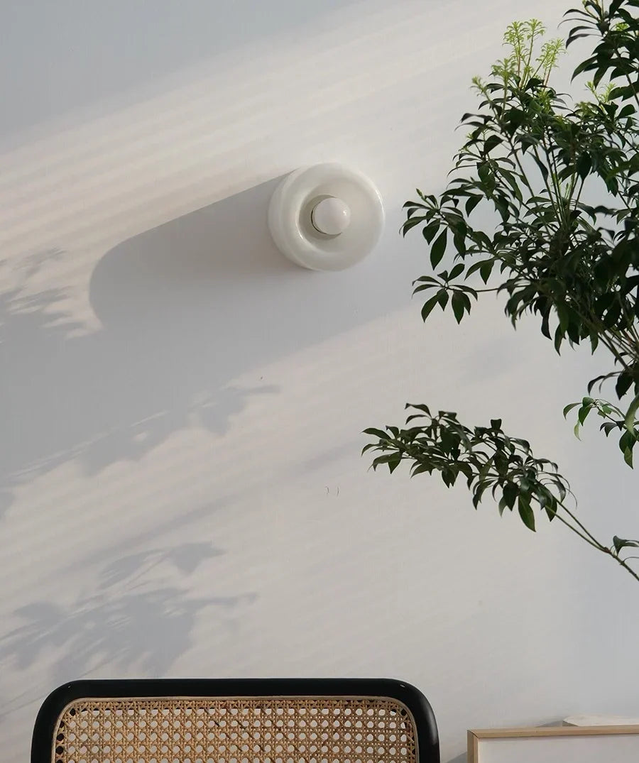 Modern Glass Wall Light Circular LED Ring Design - Product detail 10