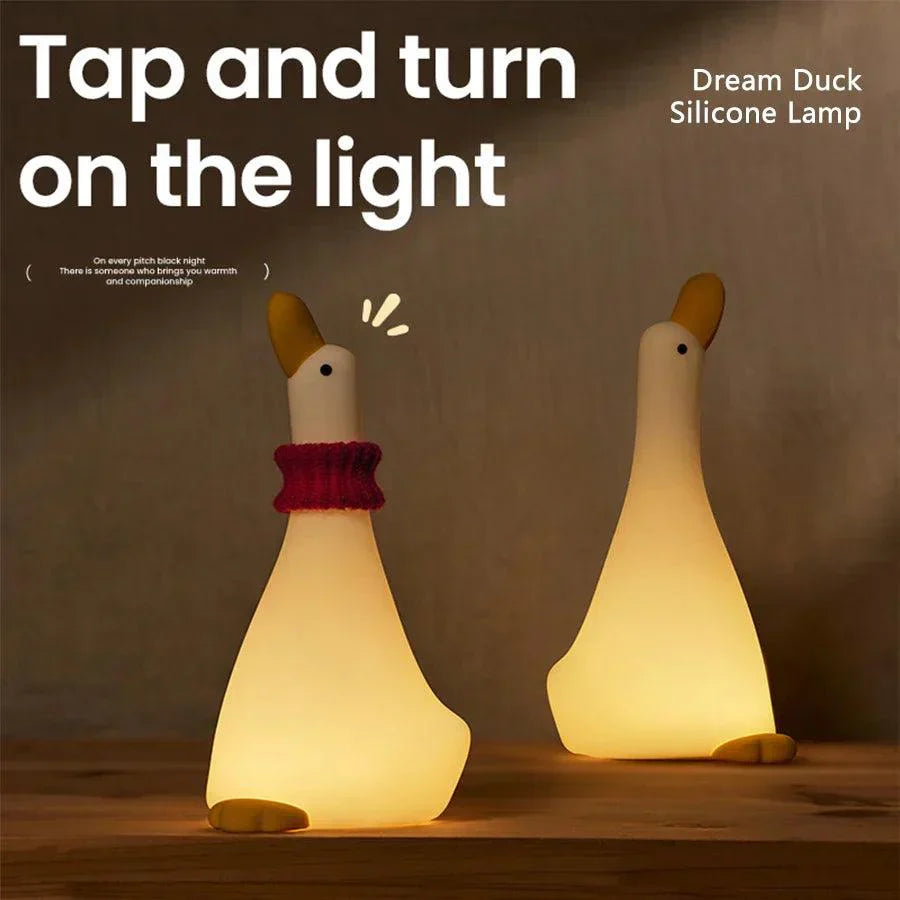 Silicone Duck Night Light  Warm LED Kids Room Lamp - Product example