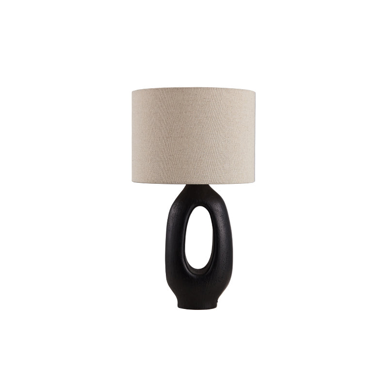 Modern Resin Table Lamp Sculptural Base with Linen Shade - Product detail 34