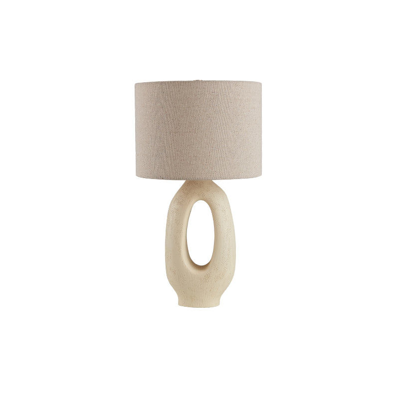 Modern Resin Table Lamp Sculptural Base with Linen Shade - Product detail 33