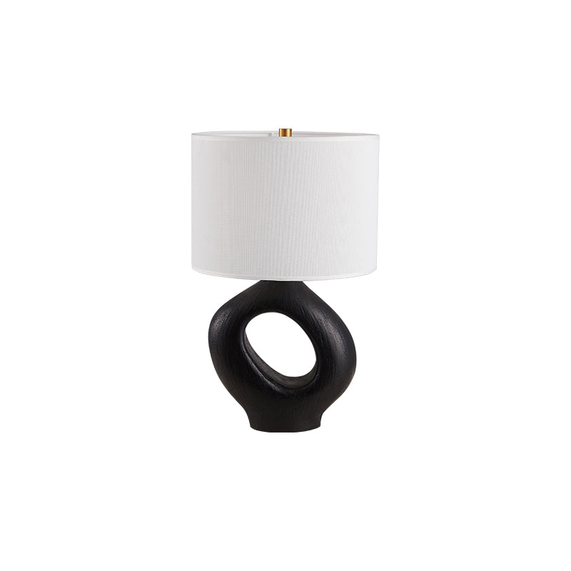 Modern Resin Table Lamp Sculptural Base with Linen Shade - Product detail 31
