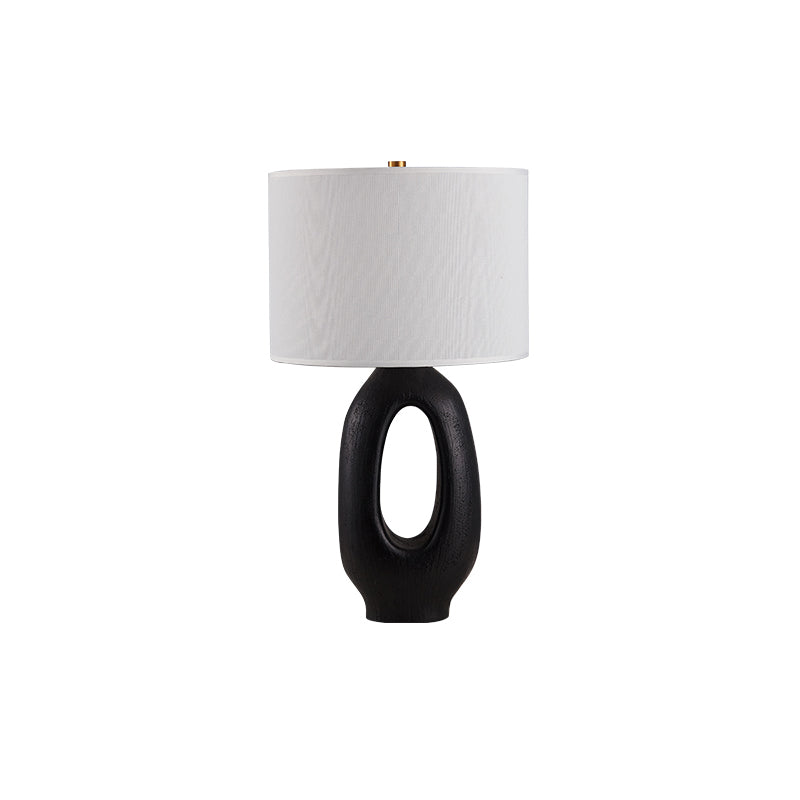Modern Resin Table Lamp Sculptural Base with Linen Shade - Product detail 35