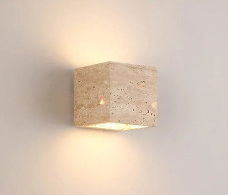 Modern Stone Wall Light  Natural Travertine Finish - Product detail 13
