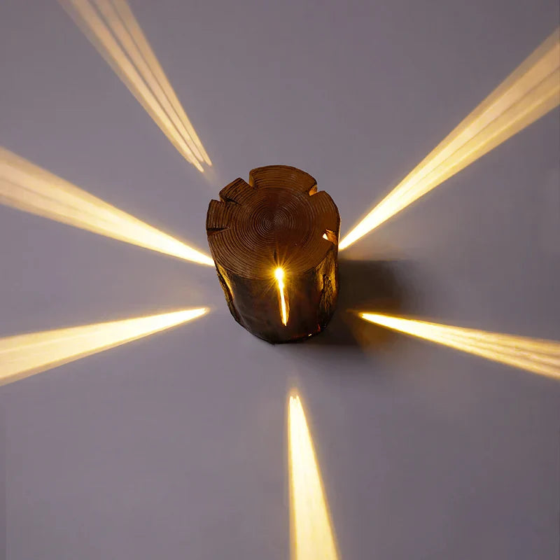 Rustic Tree Stump Light LED Garden Path Lamp - Product detail 4