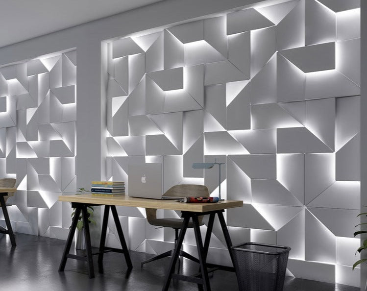 Modern 3D Wall Light Geometric LED Panel Design - Product detail 6