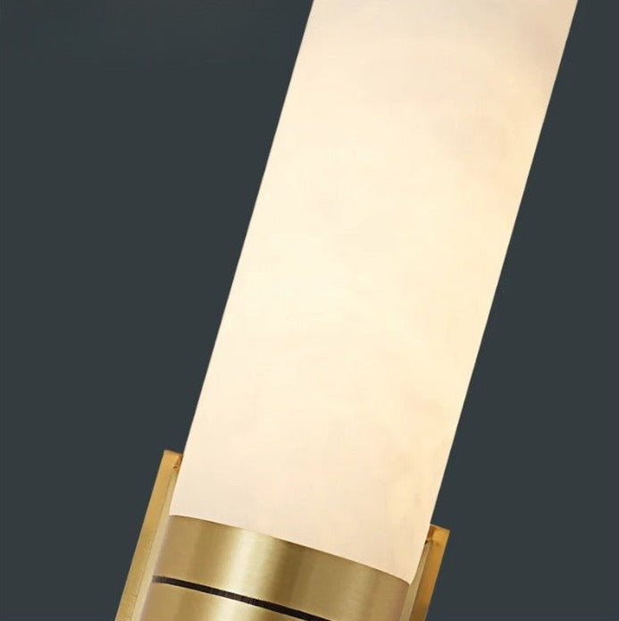 Modern Marble Wall Light Copper Accent Strip Design - Product detail 6