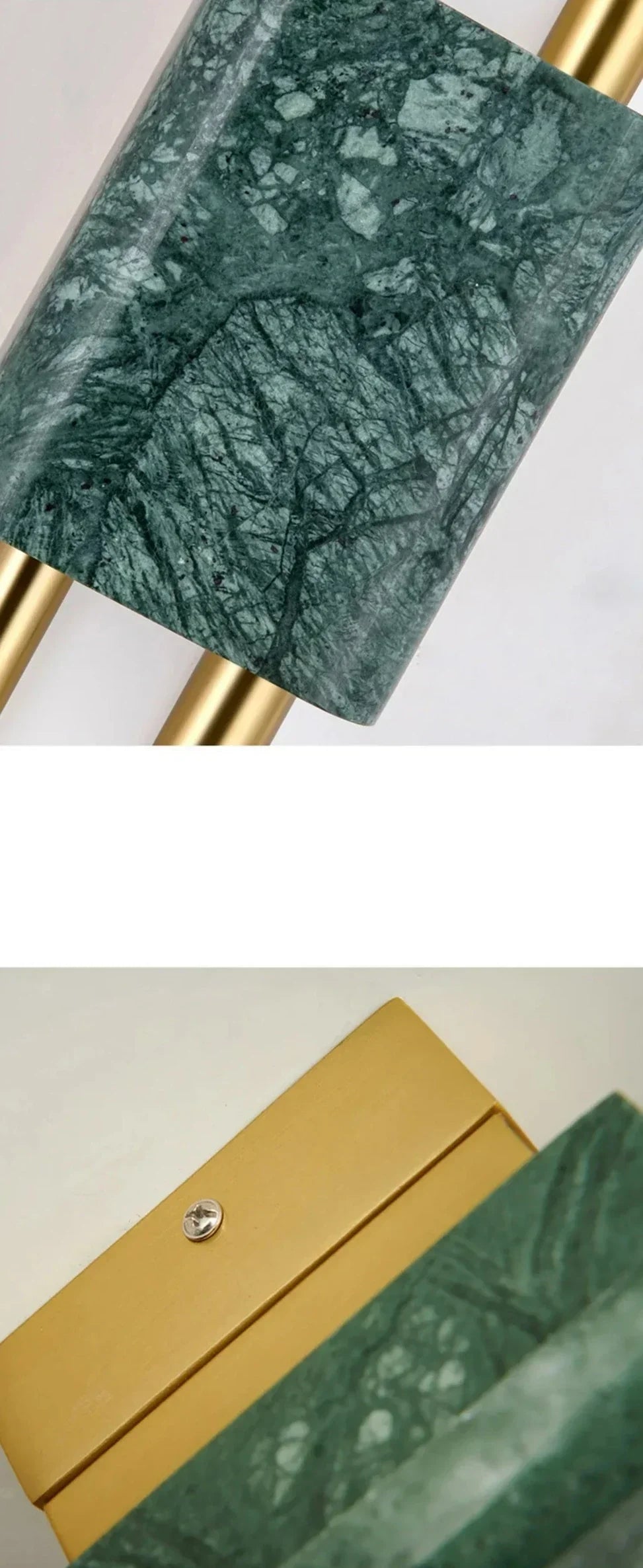 Modern Marble Wall Light Green Stone LED Sconce - Product detail 13