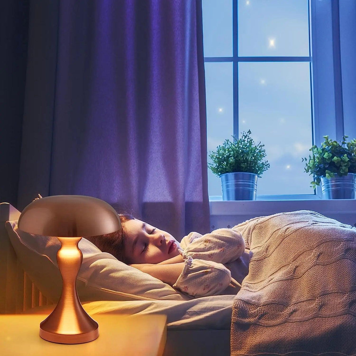 Modern Table Lamp  Copper Touch Sensor Design - Product example