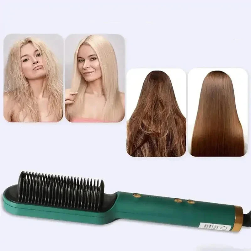Professional Hair Styling Brush  Ceramic Ionic Straightener - Detailed view