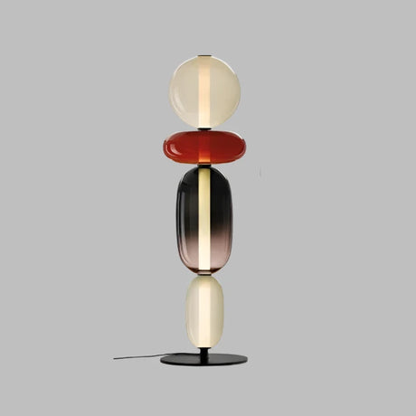 Modern Floor Lamp  Stacked Glass Spheres Design - Product detail 11