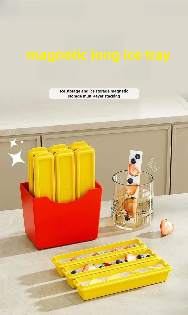 Long Ice Stick Mold Slim Silicone French Fries Design - Product detail 14