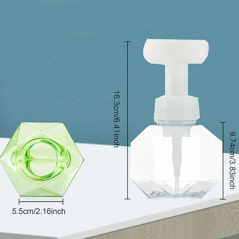 Geometric Soap Dispenser  Crystal-Cut Design With Foam Flower - Product detail 7